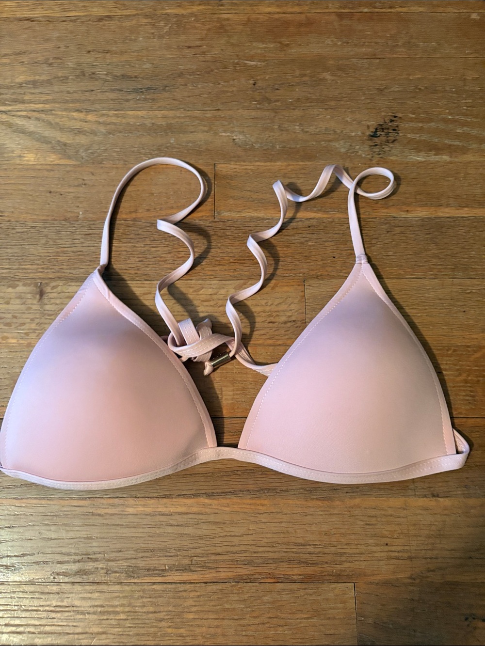 Light Pink Triangle Bikini Top